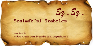 Szalmási Szabolcs névjegykártya
