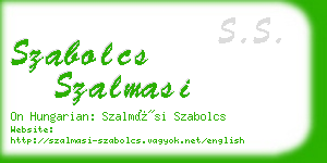 szabolcs szalmasi business card